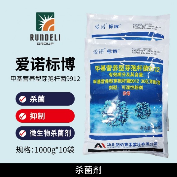 【愛(ài)諾標(biāo)博】30億芽孢/克甲基營(yíng)養(yǎng)型芽孢桿菌1000g 可濕性粉劑
