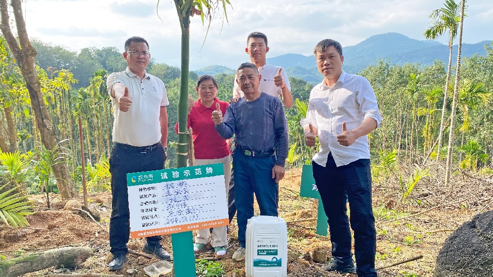 富力施魚蛋白肽有機水溶肥料，多場試驗示范證明其效果顯著